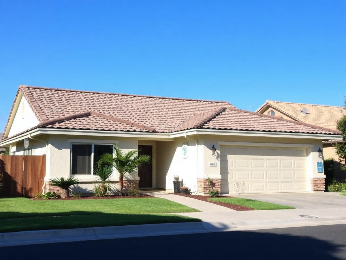 California home with a new tile roof by Gentry Construction